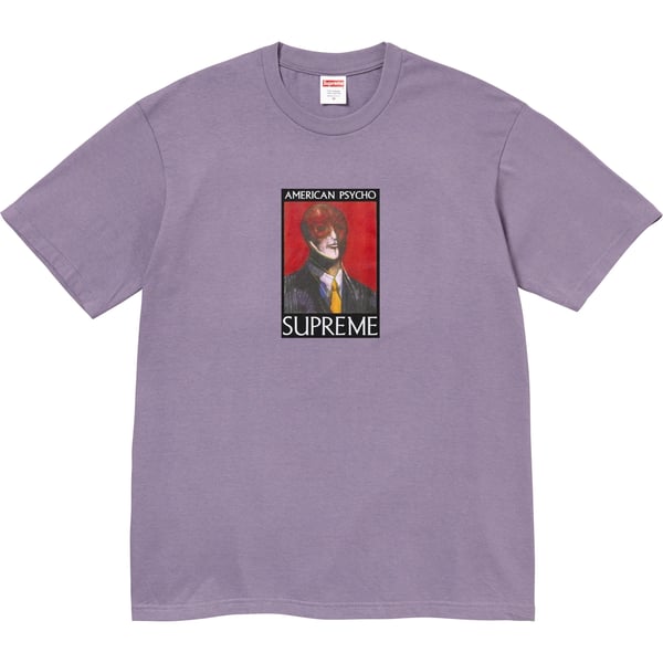 Supreme American Psycho Tee - Dusty Purple (front)