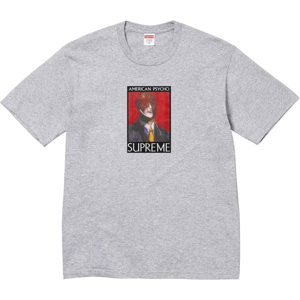Supreme American Psycho Tee - Heather Grey (front)