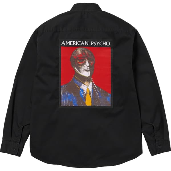 Supreme American Psycho Work Shirt - Black (front)