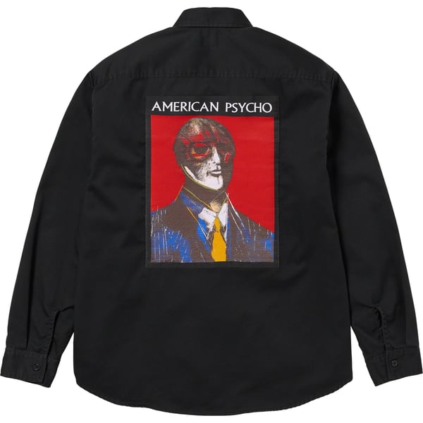 Supreme American Psycho Work Shirt - Black (front)