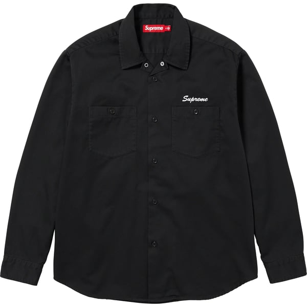 Supreme American Psycho Work Shirt - Black (front)