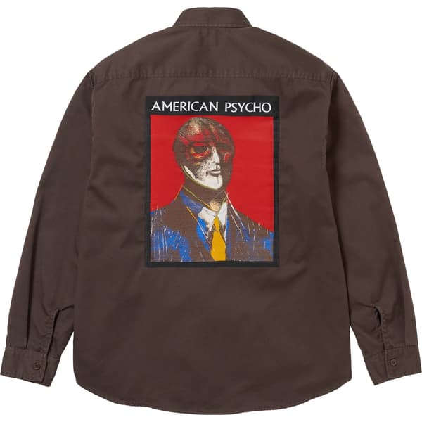 Supreme American Psycho Work Shirt - Brown (front)