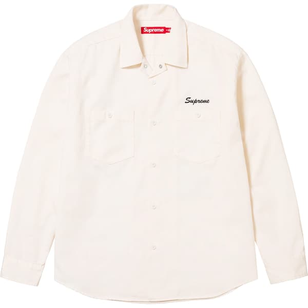 Supreme American Psycho Work Shirt - White (front)