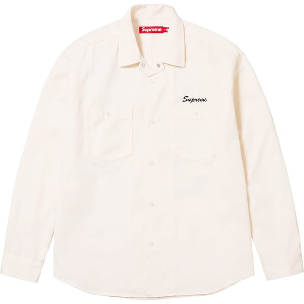 Supreme American Psycho Work Shirt - White (front)