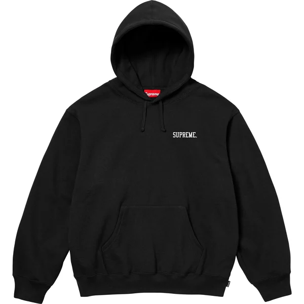Supreme Anarchy Hooded Sweatshirt - Black (front)