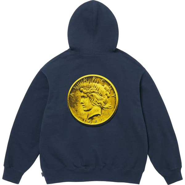 Supreme Anarchy Hooded Sweatshirt - Navy (front)