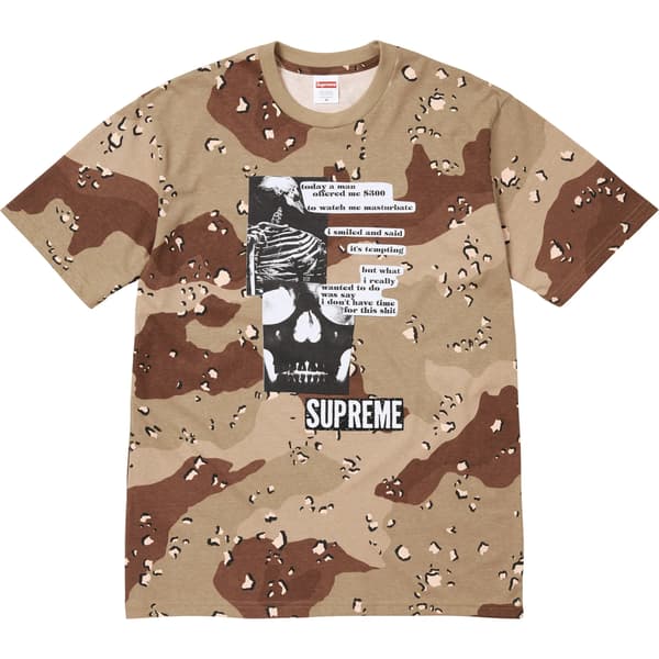 Supreme Anatomy Tee - Chocolate Chip Camo (front)