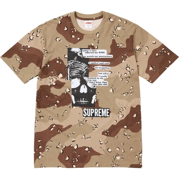 Supreme Anatomy Tee - Chocolate Chip Camo (front)