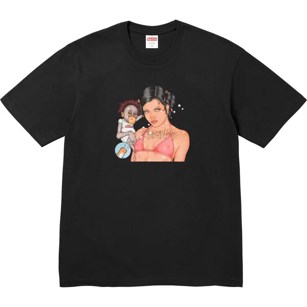 Supreme Angel Tee - Black (front)