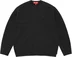Supreme Angora Script Sweater - Black (front)
