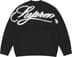 Supreme Angora Script Sweater - Black (front)