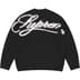 Supreme Angora Script Sweater - Black (front)