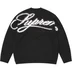 Supreme Angora Script Sweater - Black (front)