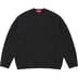 Supreme Angora Script Sweater - Black (front)