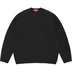 Supreme Angora Script Sweater - Black (front)