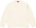 Supreme Angora Script Sweater - Ivory (front)