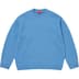 Supreme Angora Script Sweater - Light Blue (front)