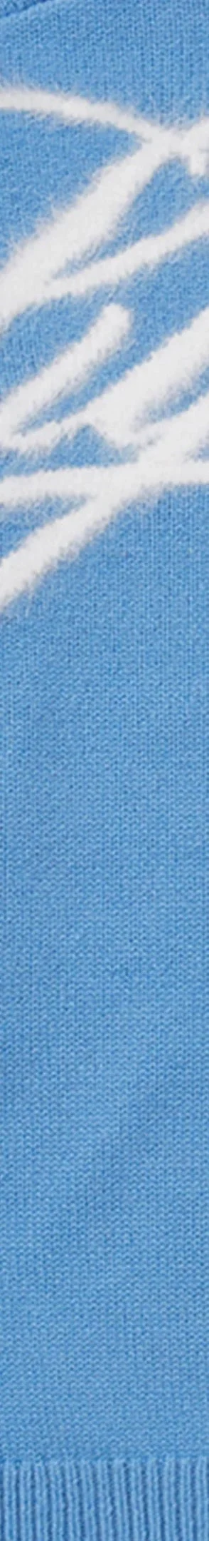 Supreme Angora Script Sweater - Light Blue (front)