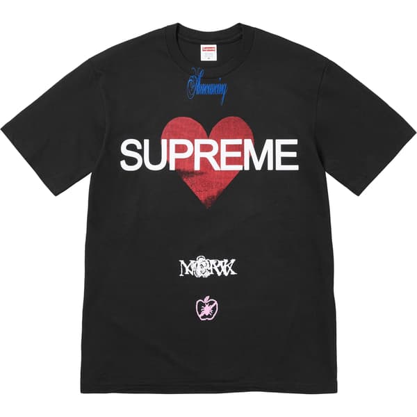 Supreme Announcing Tee - Black (front)