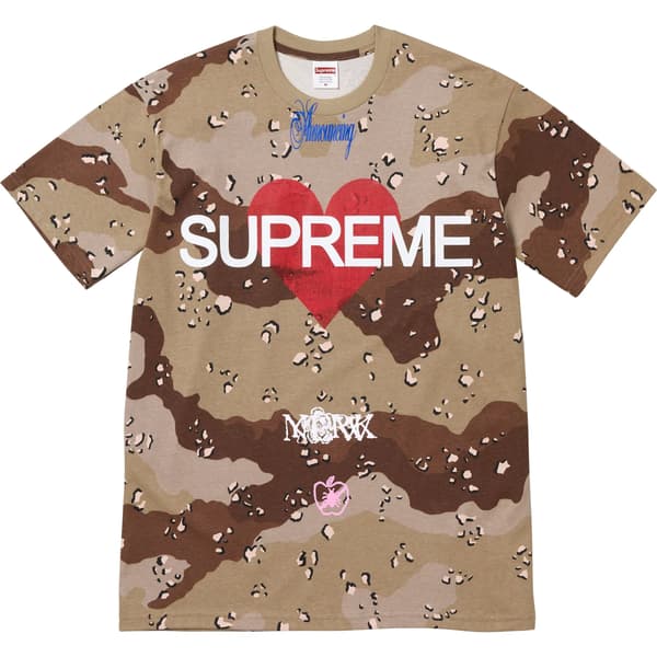 Supreme Announcing Tee - Chocolate Chip Camo (front)