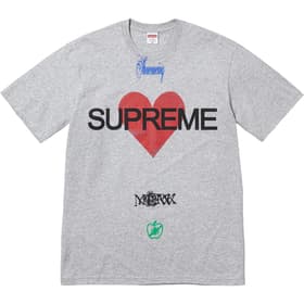 Supreme Announcing Tee Heather Grey