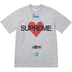 Supreme Announcing Tee - Heather Grey (front)
