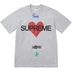 Supreme Announcing Tee - Heather Grey (front)