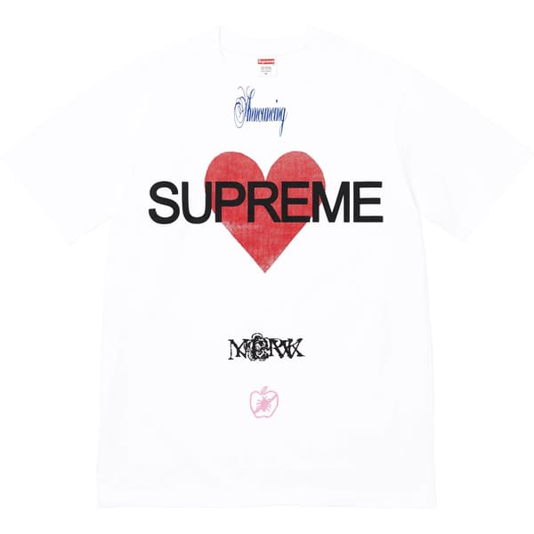 Supreme Announcing Tee - White (front)