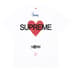 Supreme Announcing Tee - White (front)