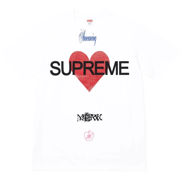 Supreme Announcing Tee - White (front)