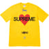 Supreme Announcing Tee - Yellow (front)
