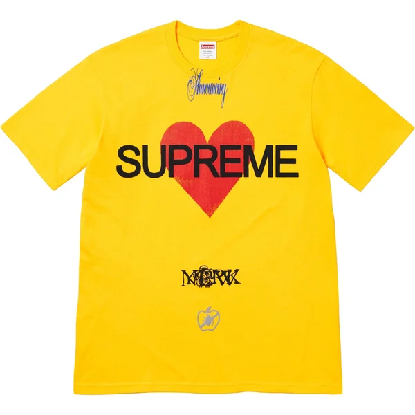 Supreme Announcing Tee - Yellow (front)