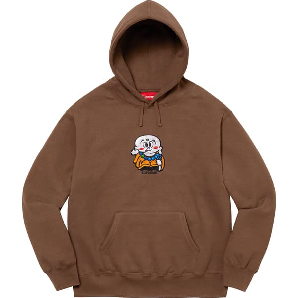 Supreme AOI Buddha Hooded Sweatshirt - Brown (front)