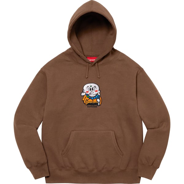 Supreme AOI Buddha Hooded Sweatshirt - Brown (front)