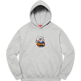 Supreme AOI Buddha Hooded Sweatshirt Heather Grey