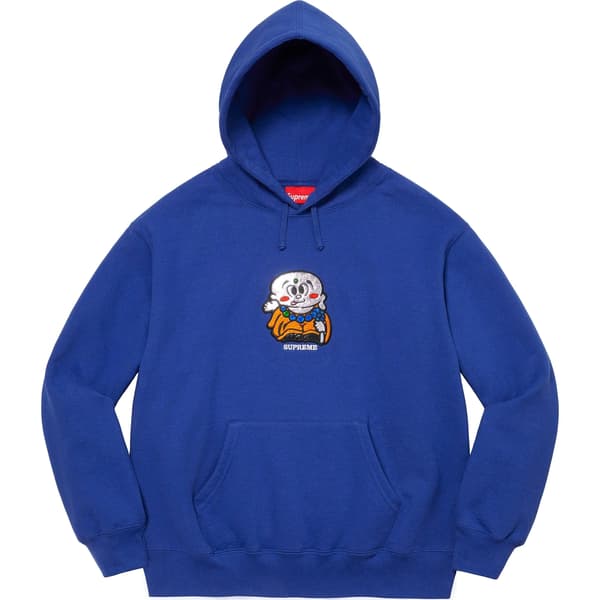 Supreme AOI Buddha Hooded Sweatshirt - Royal (front)