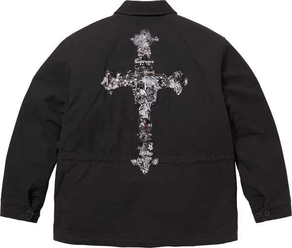 Supreme AOI Cross M52 Jacket - Black (front)