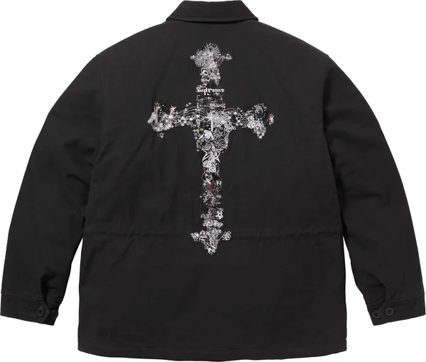 Supreme AOI Cross M52 Jacket - Black (front)