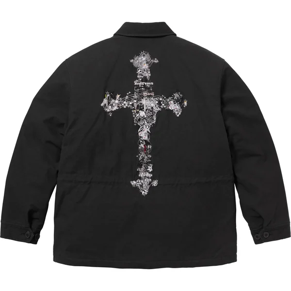 Supreme AOI Cross M52 Jacket - Black (front)