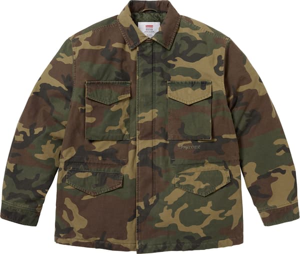 Supreme AOI Cross M52 Jacket - Woodland Camo (front)
