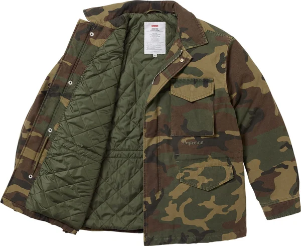 Supreme AOI Cross M52 Jacket - Woodland Camo (front)