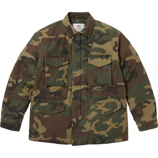 Supreme AOI Cross M52 Jacket - Woodland Camo (front)