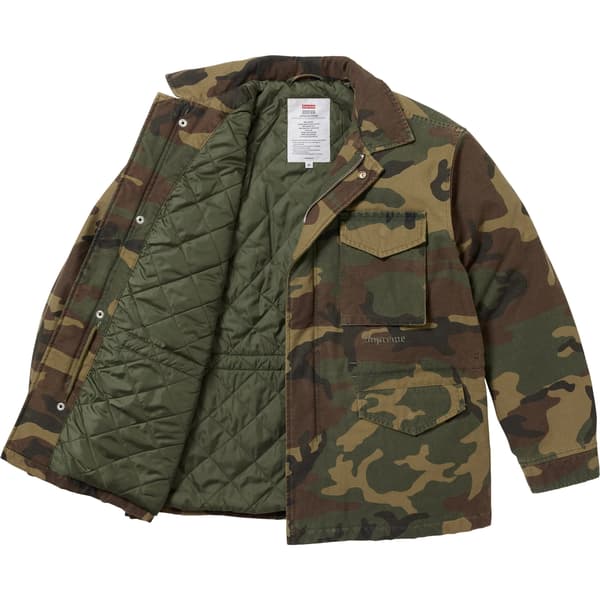 Supreme AOI Cross M52 Jacket - Woodland Camo (front)
