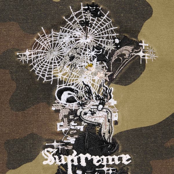 Supreme AOI Cross M52 Jacket - Woodland Camo (front)