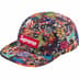 Supreme AOI Embroidered Camp Cap - Flames (front)