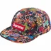 Supreme AOI Embroidered Camp Cap - Flames (front)