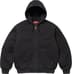 Supreme AOI Embroidered Hooded Work Jacket - Black (front)