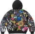 Supreme AOI Embroidered Hooded Work Jacket - Black (front)