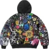 Supreme AOI Embroidered Hooded Work Jacket - Black (front)
