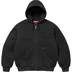 Supreme AOI Embroidered Hooded Work Jacket - Black (front)